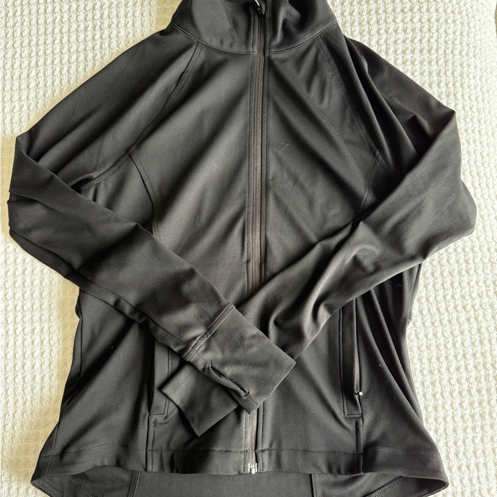 Loft Lou and Gray Black athletic zip up jacket size small